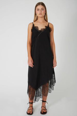 interweave maxi dress / black