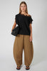 interweave short sleeve top / black