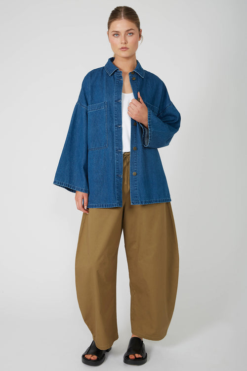 recede pant / toasted caramel