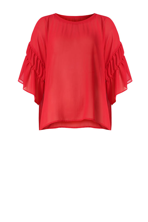 floating tee / rich red