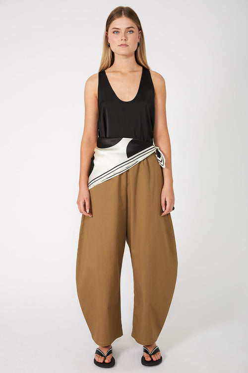 polka dot scarf / black|ivory