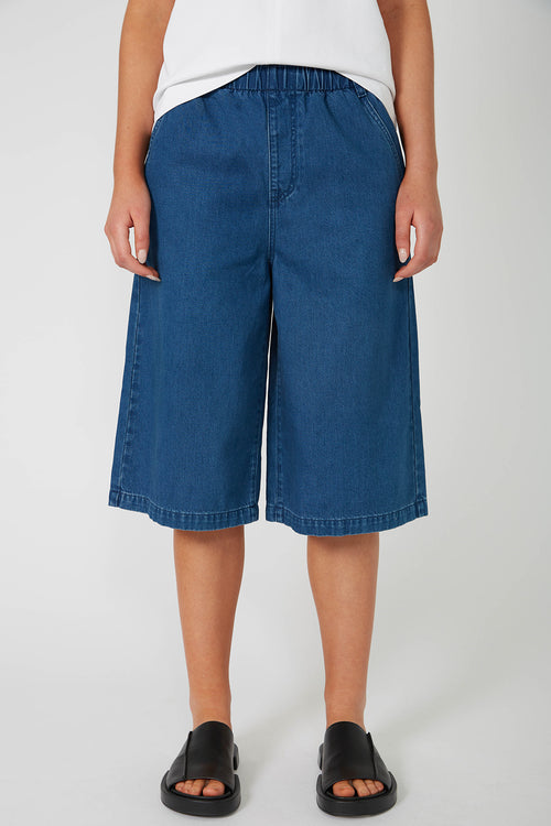 radier short / washed indigo