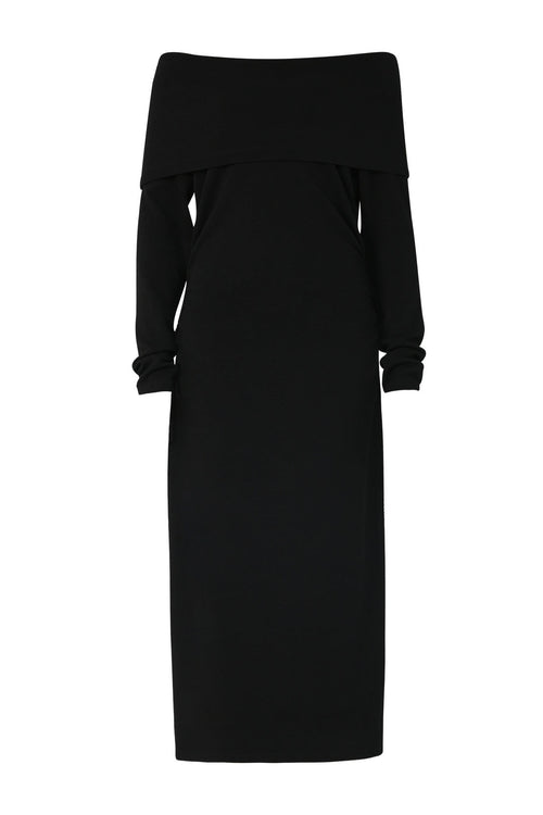 coil dress / black