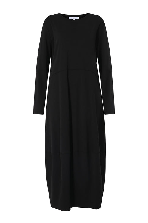 spin longsleeve dress / black