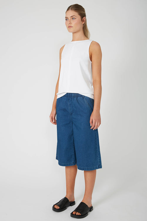 radier short / washed indigo