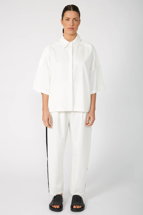 static barrel pant / white|black