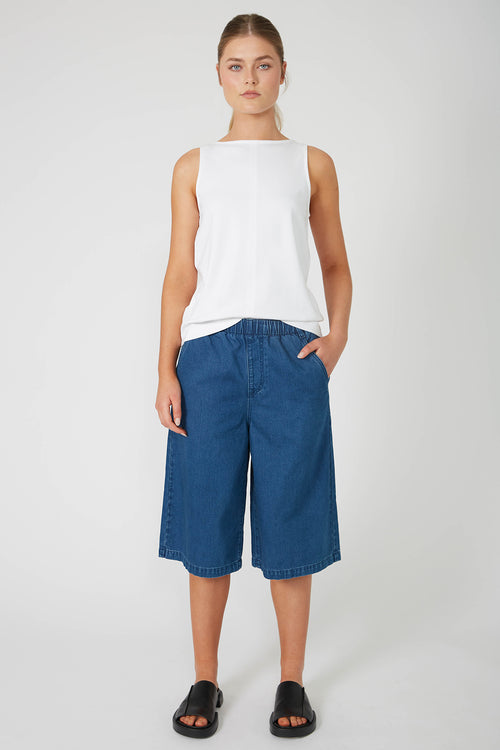 radier short / washed indigo