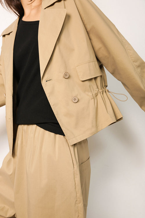 cinch jacket / camel brown