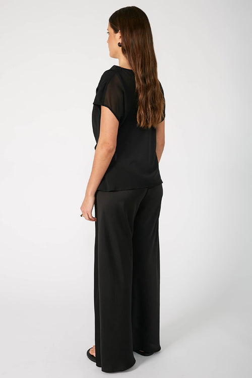 torrent short sleeve top / black