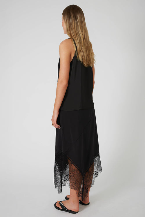 interweave maxi skirt / black