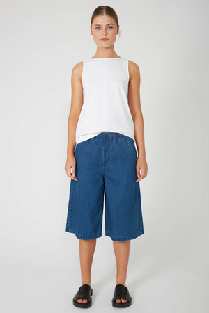 radier short / washed indigo