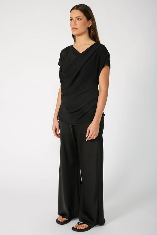 torrent short sleeve top / black