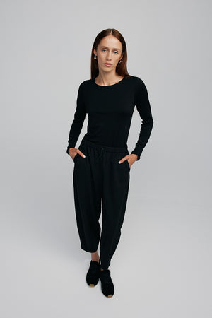 tipping pant / black