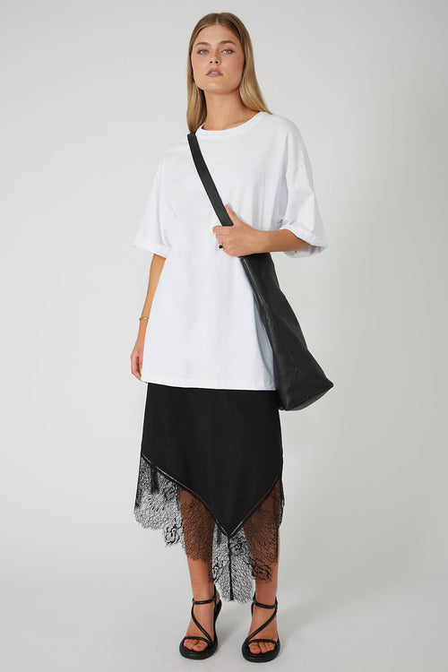 interweave maxi skirt / black