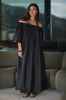 entreat midi dress / black