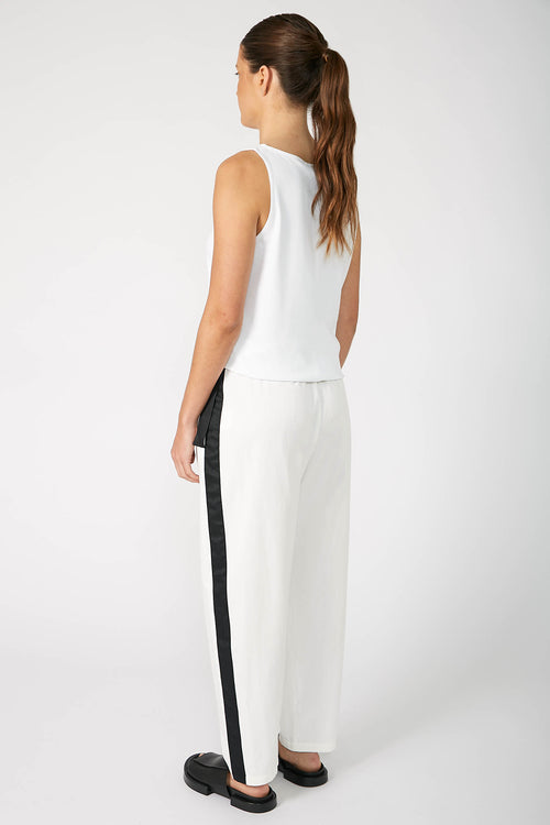 static barrel pant / white|black