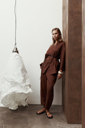 grandeur pant / copper chocolate