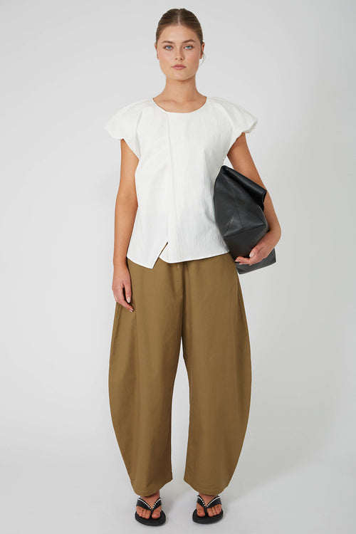 recede pant / toasted caramel