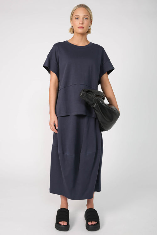 spin skirt / indigo blue