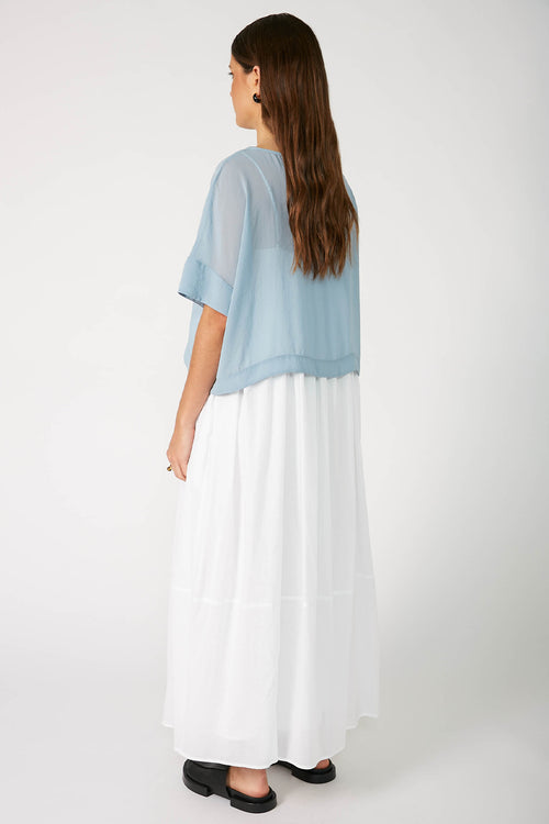 followed crop / dusty blue