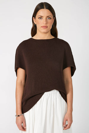 sphere sweater / chocolate brown