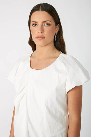 beaded earring / silver