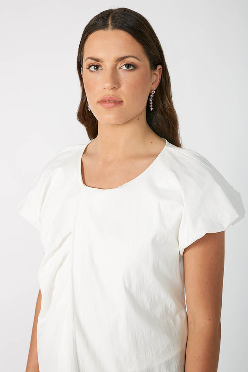 beaded earring / silver