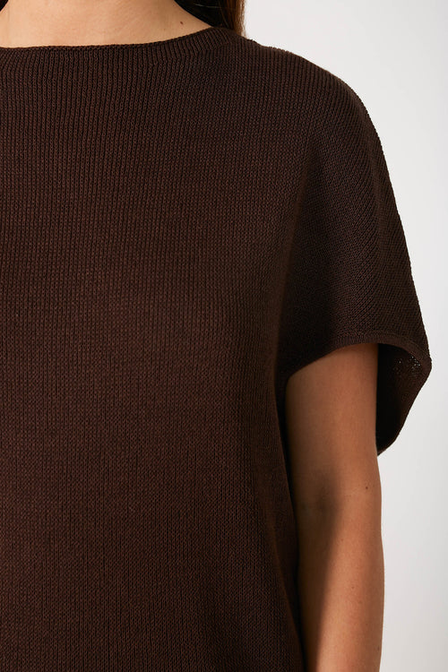 sphere sweater / chocolate brown