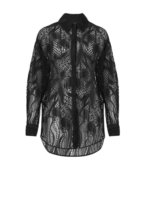 adapt lace shirt / black