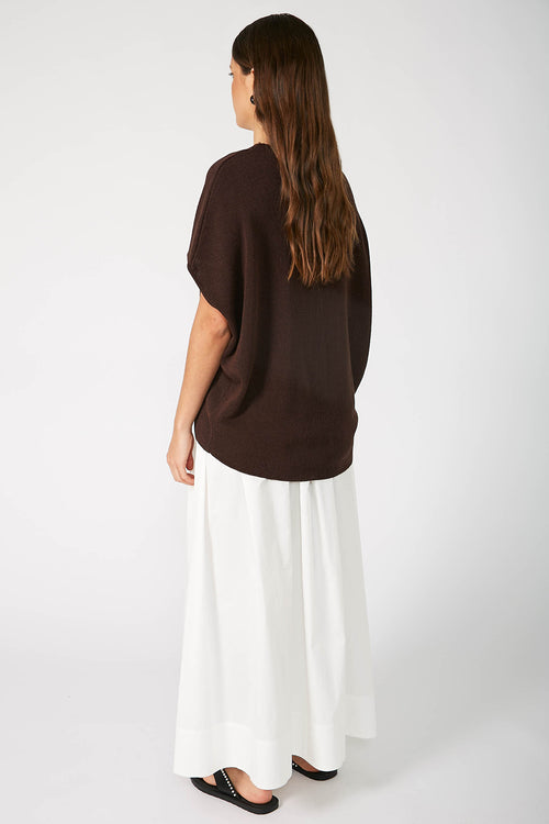 sphere sweater / chocolate brown