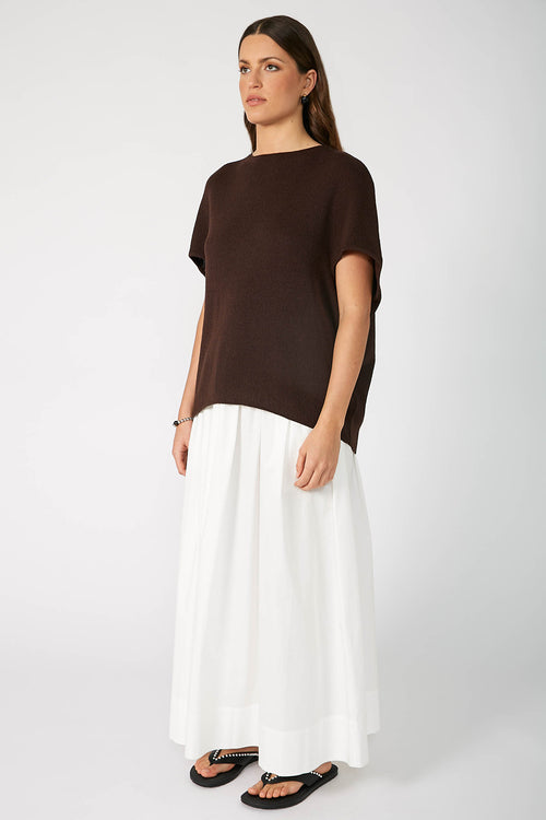 sphere sweater / chocolate brown