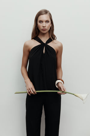 nemesis sleeveless top / black