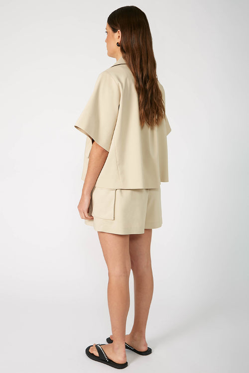 engrave jacket / camel