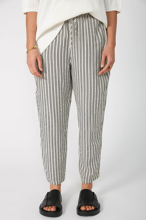 dessa pant / ecru|black stripe