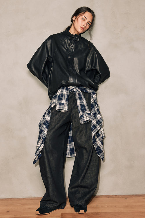 recede jean / black denim