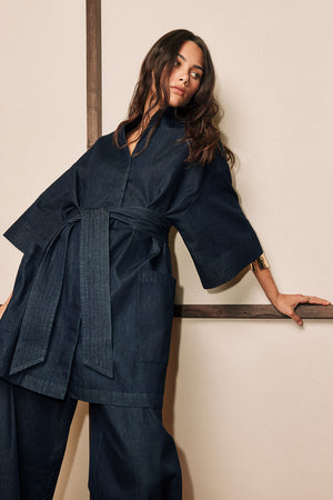 reward dress / dark indigo