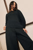 pleat curve top / black