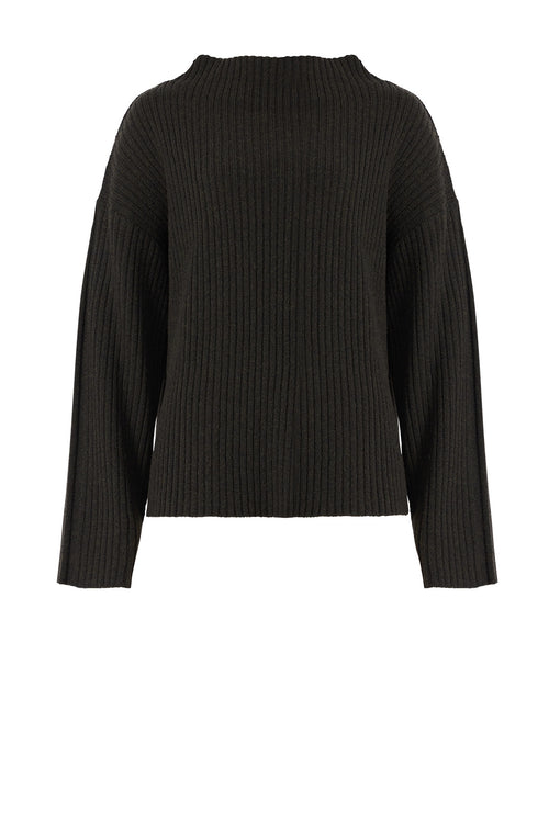 forgo rib sweater / olive marle