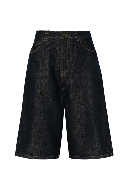furtive denim short / indigo blue denim