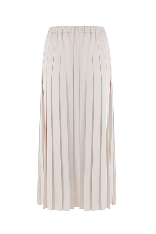 pleating skirt / sand mist