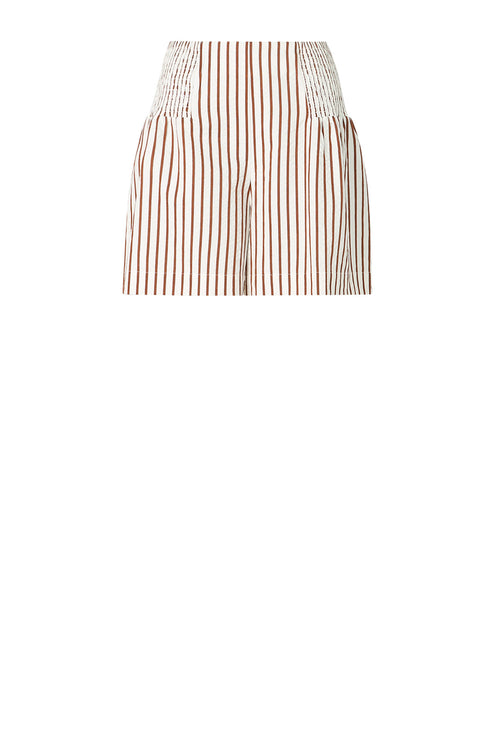 gale short / cream|brass stripe