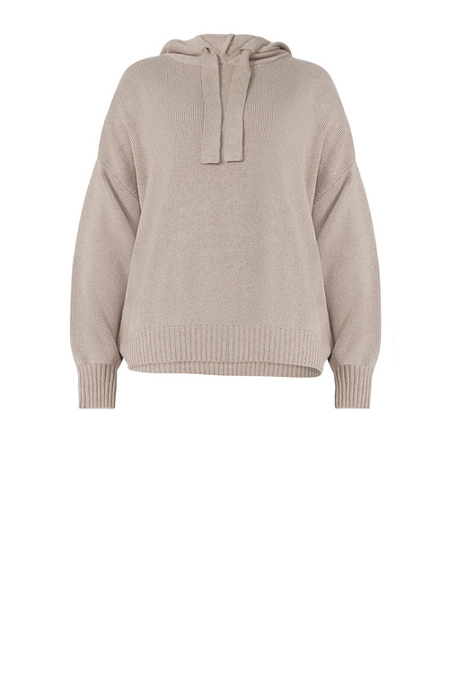 lounge hooded sweater / pumice marle