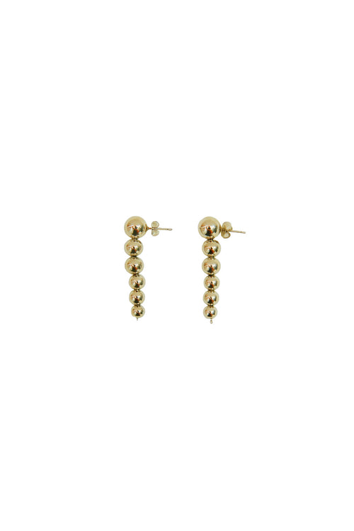 beaded earring / gold