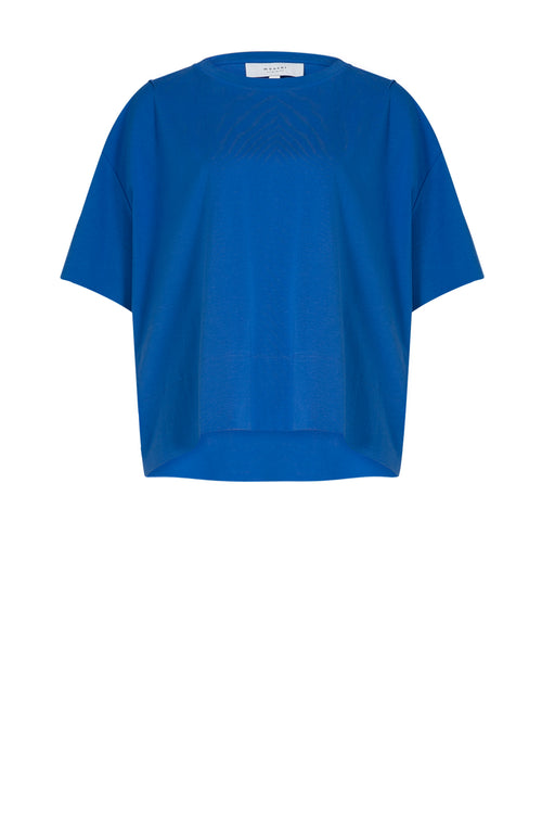 boxed tee / cobalt blue