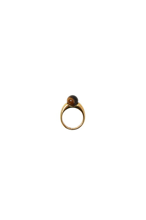 tiger eye ring / gold