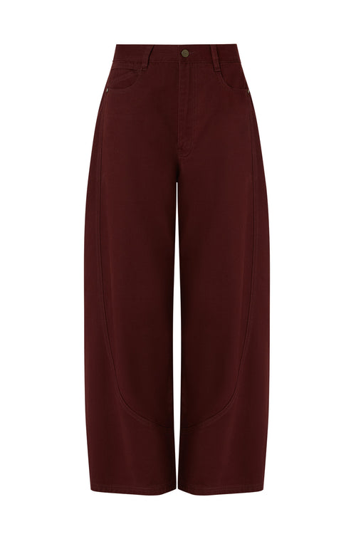 summit jean / dark sangria red