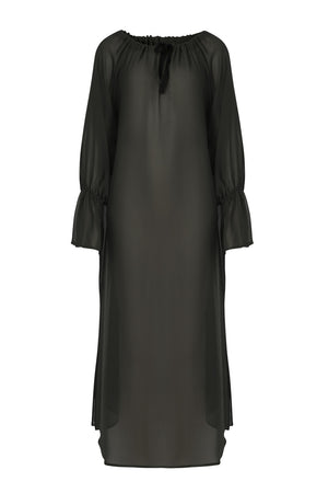 serene midi dress / artillery green