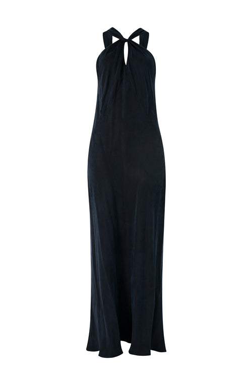 nemesis sleeveless maxi dress / dark navy