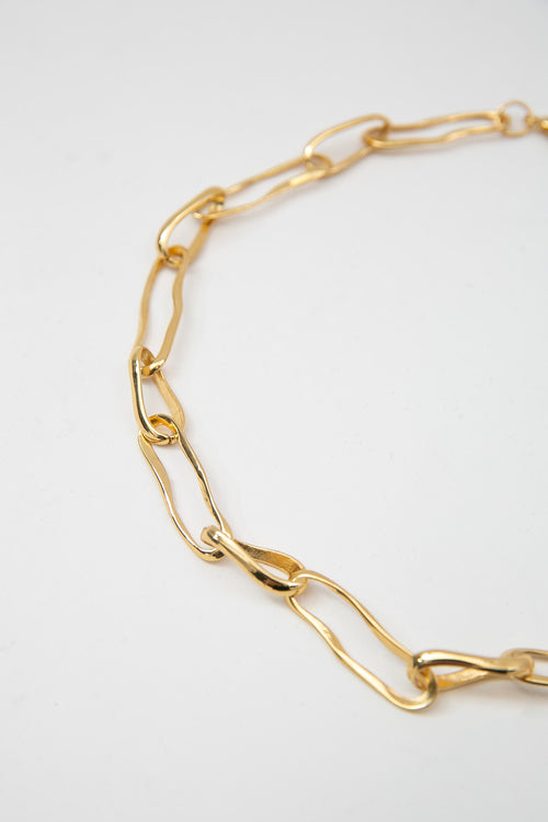 twist chain necklace / gold