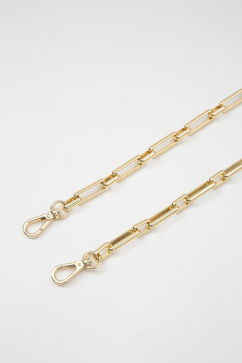 chain bag strap / gold